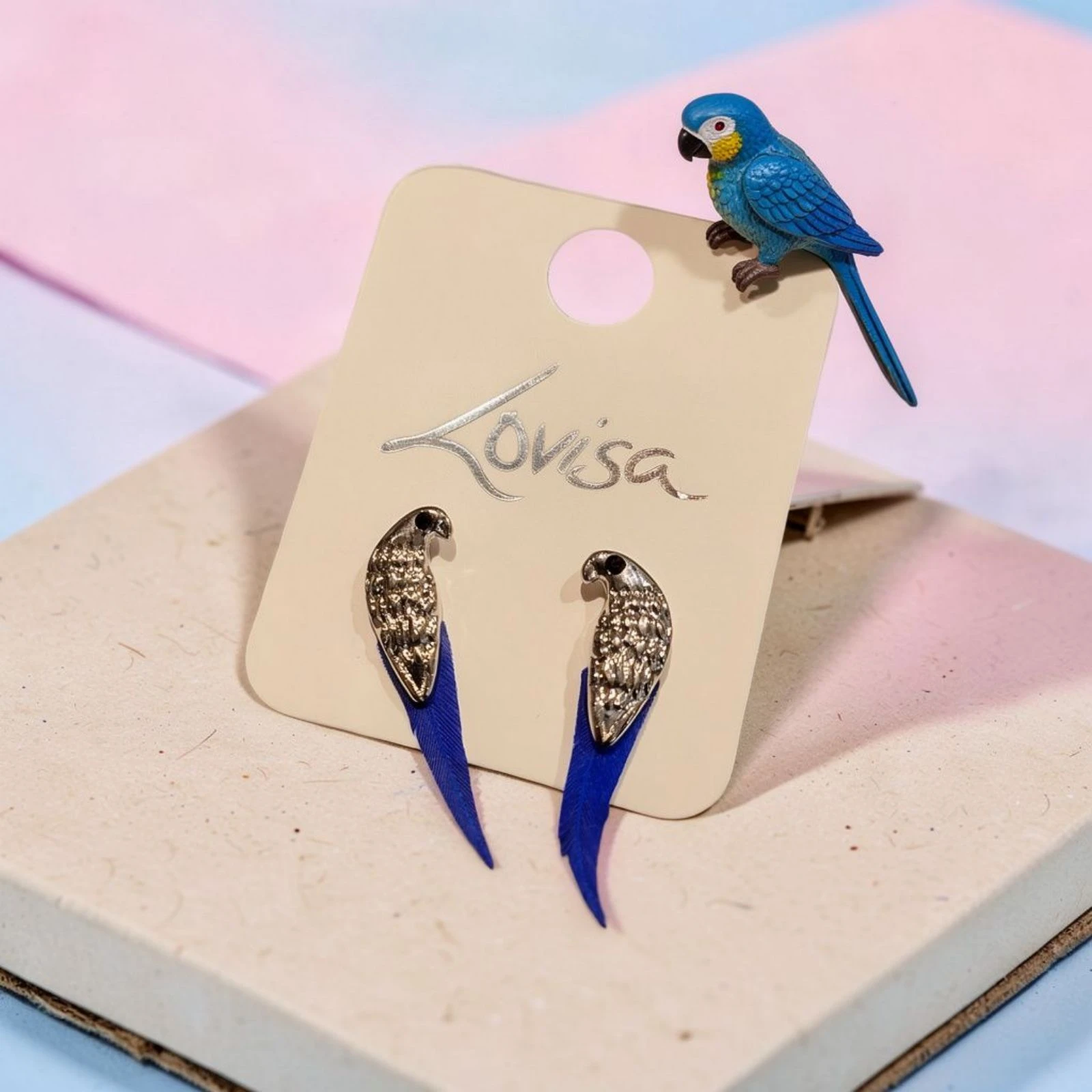 Lindos Brincos de Perfuração Lovisa Gold Bird Feather – photo 2